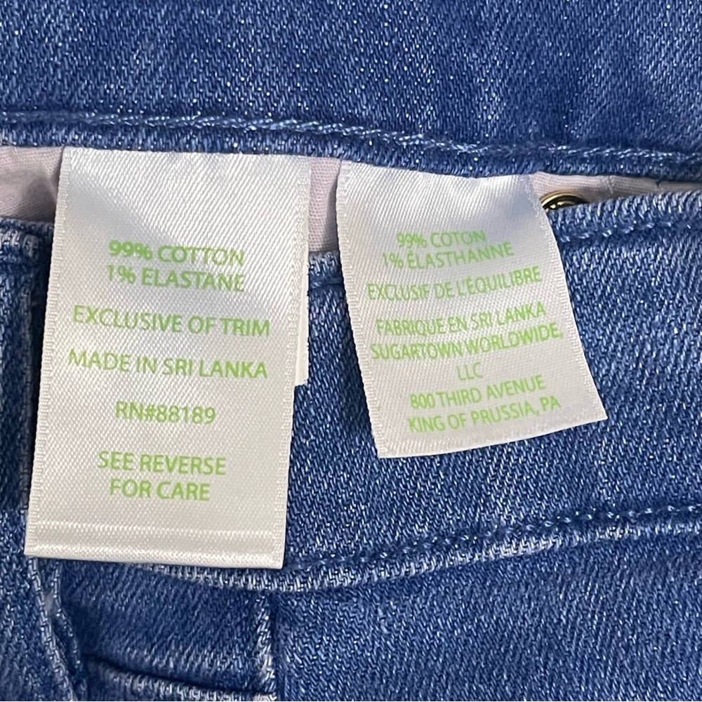 Lilly Pulitzer South Ocean High Rise Skinny Jeans Size 0 - Picture 10 of 14